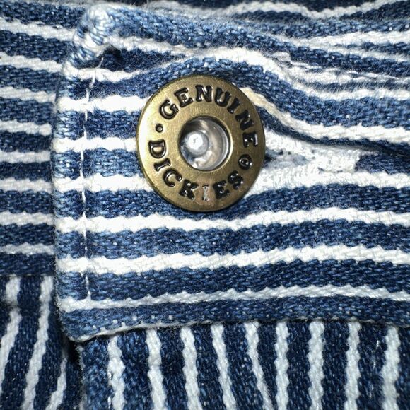 Vintage Dickies Hickory Stripe Denim Painter Shorts Shorts Men's W40 - Picture 4 of 7